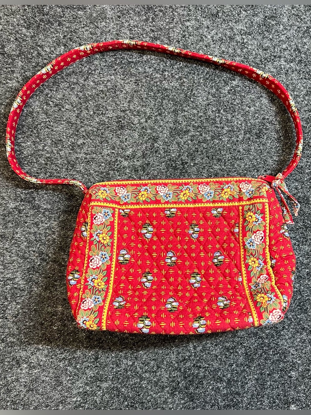 Vintage Vera Bradley Provencal Red Floral Y2K Shoulder Bag
